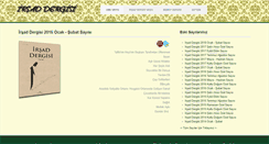 Desktop Screenshot of irsaddergisi.com